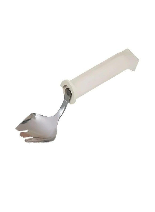 Sammons Preston Plastic Handle Swivel Spork, Adaptive Utensils for Elderly, Arthritis, Shaking Hands, 6" Long - Image 1