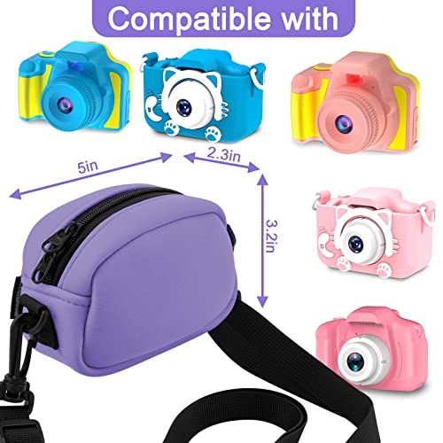 Homakover Camera Case Adjustable Crossbody Bag For Seckton/for Rindol/for Dylanto/for Desuccus/Sony DSCW800/DSCW830 and More Digital Camera, Waterproof Storage Extra Pocket Fits Accessories - Image 2
