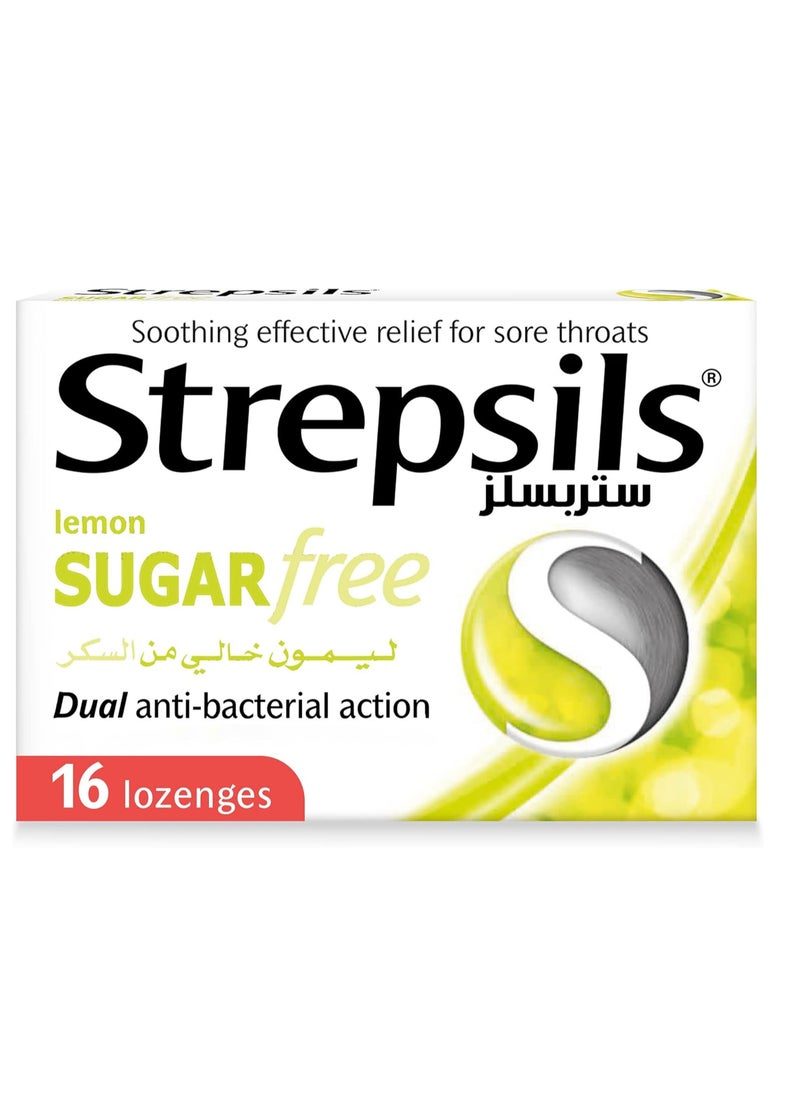 Strepsils Strepsils Lozenge 16pcs Lemon Sugar Free  - Image 2