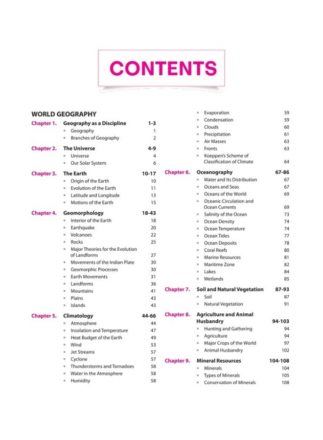 NCERT Notes India & World Geography Class 6-12 (Old+New) for UPSC , State PSC and Other Competitive Exams
