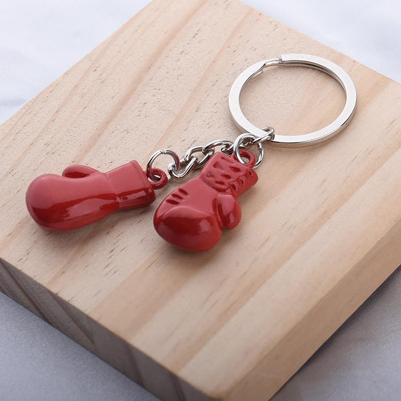Borhmty Boxer Glove Keychain Sports Gifts for Men Boys Boxing Keychain Gifts for Boxing Lovers Boxing Coach Leader Gifts for Men Women Inspirational Appreciation Gifts for Boxing Men Sports Players - Image 2