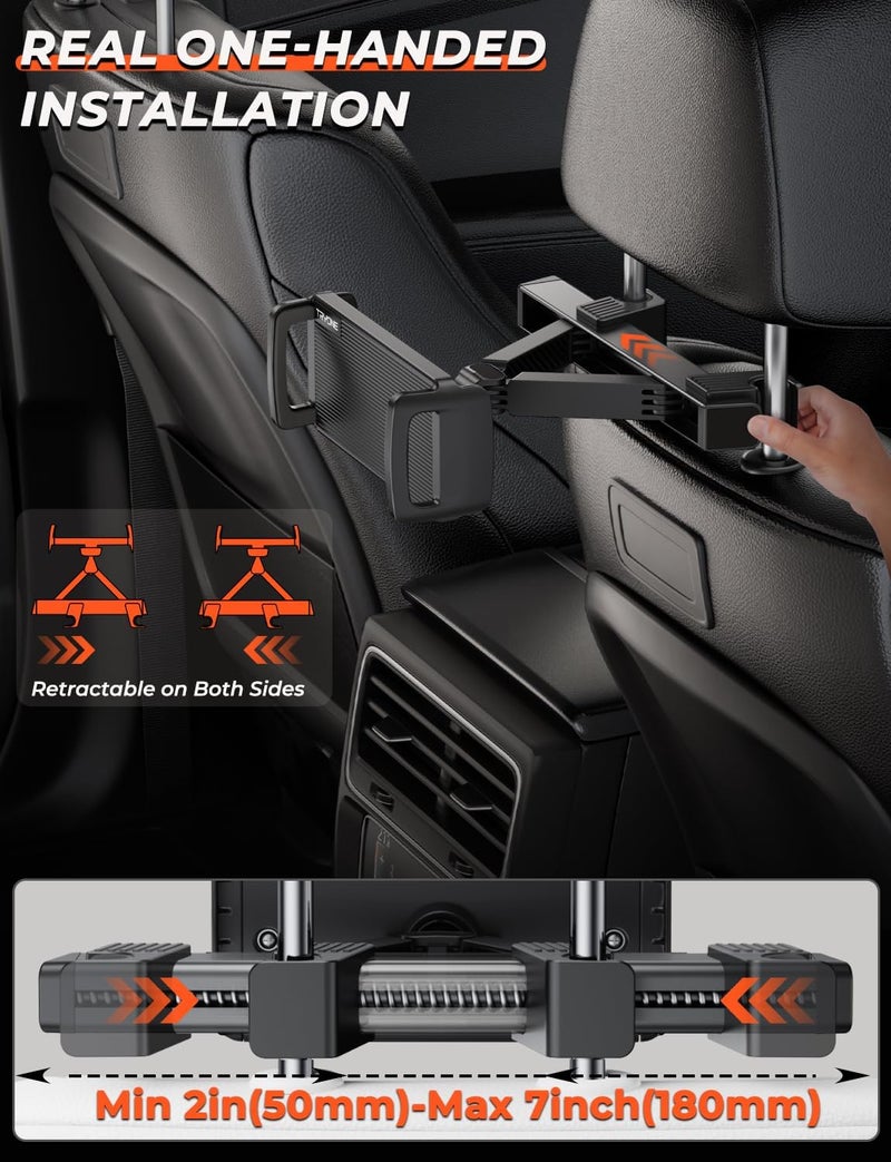 TRYONE Car Tablet Holder - Headrest Tablet Mount for Tablets and Smartphones - Image 3