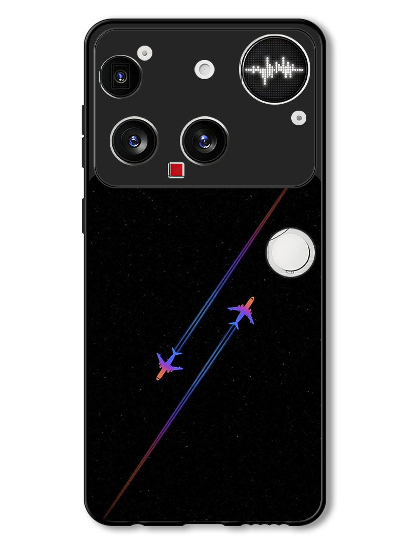 Theodor Case Compatible with Nothing Phone (3) 6.67 Inch Protection Shockproof Bumper Cover Airplanes - Image 1