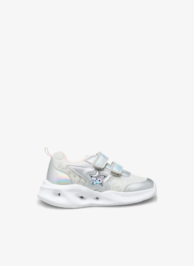 Flora Bella By Shoexpress Flora Bella Girls Star Embellished Hook & Loop Sneakers