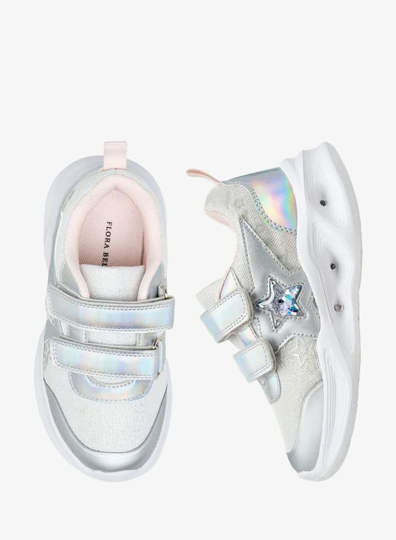 Flora Bella By Shoexpress Flora Bella Girls Star Embellished Hook & Loop Sneakers