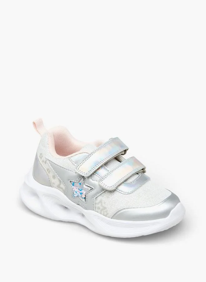 Flora Bella By Shoexpress Flora Bella Girls Star Embellished Hook & Loop Sneakers