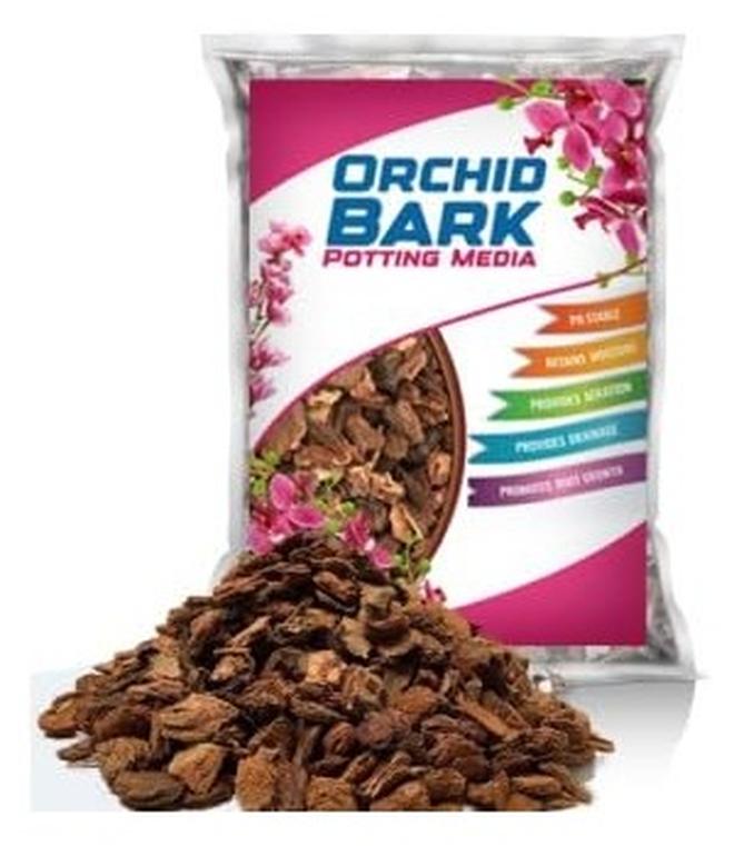 لحاء الأوركيد، لحاء أشجار الصنوبر الممزق، لحاء الأوركيد، غطاء التربة، نشارة خشبية طبيعية، وعاء متوسط ​​رائع للنباتات الخارجية أو الداخلية