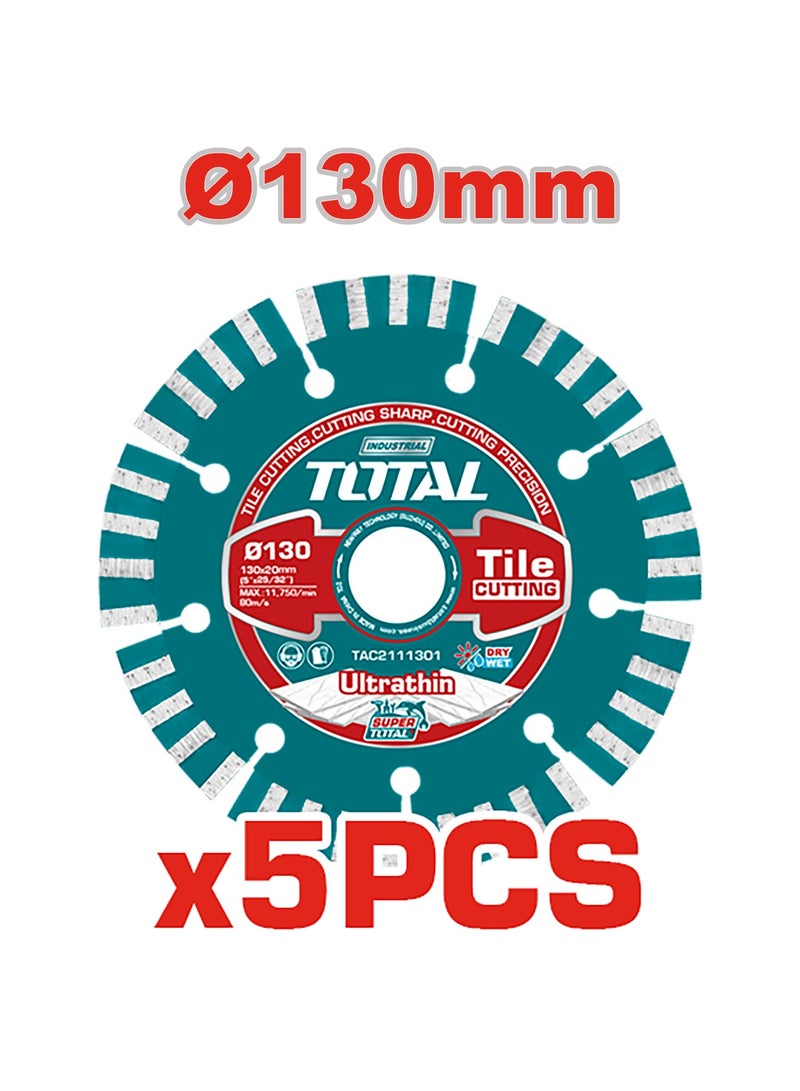 TOTAL 3000W Heavy Duty Wall Chaser - 130mm Dust-Free Concrete Groove Cutting Machine with Water Pump, 5 Cutting Discs & Carrying Case - TWLC1301 - Image 2