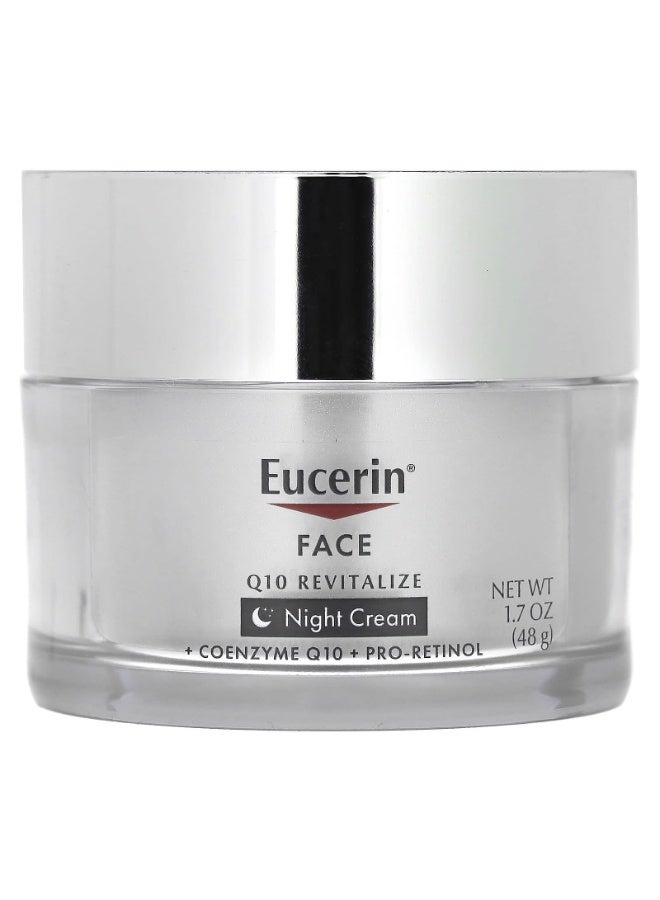 Eucerin Face Q10 Revitalize Night Cream Fragrance Free 1.7 fl oz (48 g) - Image 1