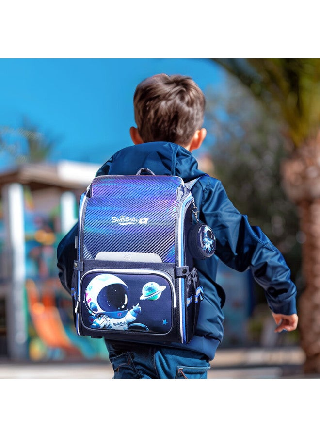 CROSS+GEAR Crossgear Cross Medal School Backpack For Primary School Students Grades 1-3, Boys' Spine-protecting Lightweight Bag With High Aesthetic Value And Pressure-reducing Desig - Image 4