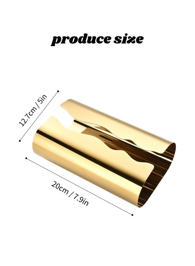 شيبشيب علبة مناديل فنية عصرية من الستانلس ستيل – غطاء علبة مناديل للحمام، ديكور منزلي للحمام والمطبخ وغرفة النوم وغرفة المعيشة والمكتب - Image 5