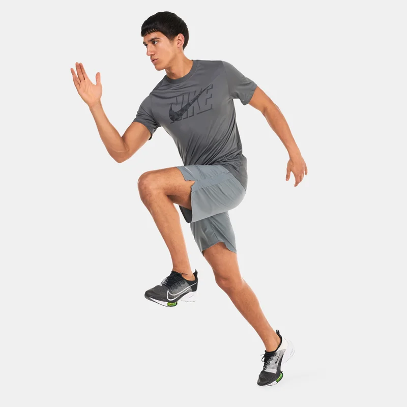 Nike Grey Men's Challenger Dri-FIT Running Shorts for Men | Best Price UAE
