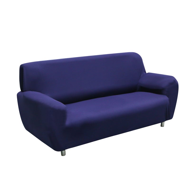 2pcs High Elasticity Anti- Chair Covers Sofa Cover Slipcover Couch People(Navy) - Image 2