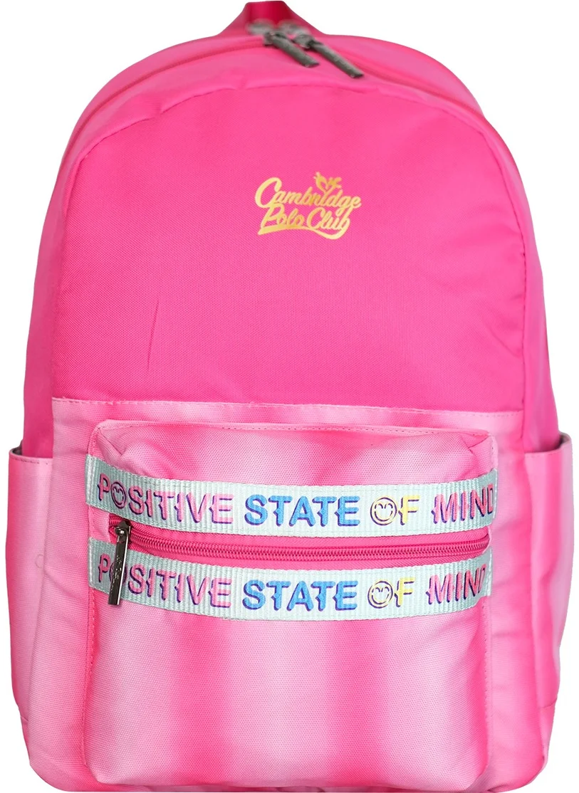 Cambridge Polo Club Positive State Girls' Primary School Bag with Front Pocket