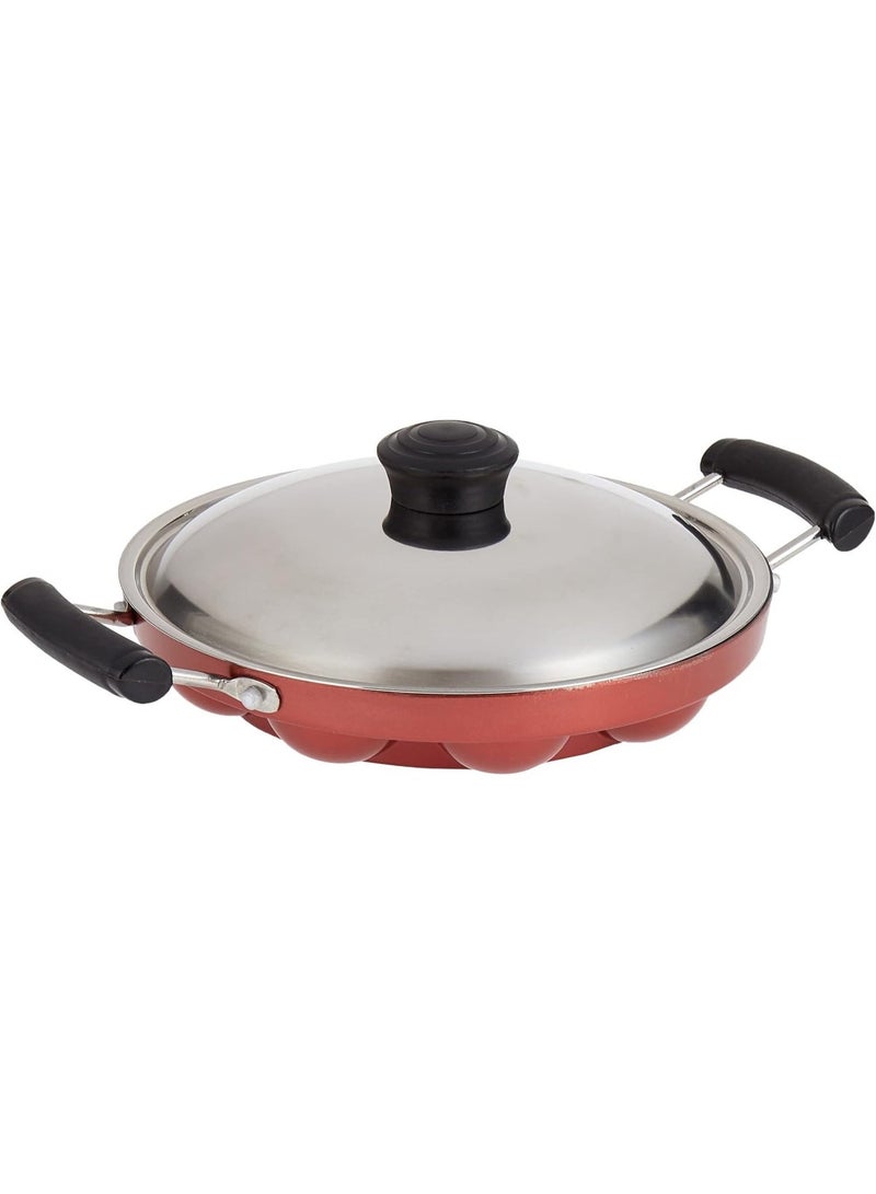 Nirlep Appam Patra (Ap 12 Wl), Red, Ap12Wl - Image 1