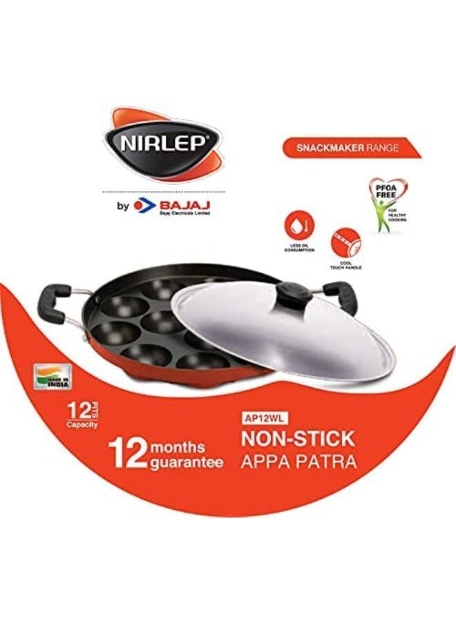 Nirlep Appam Patra (Ap 12 Wl), Red, Ap12Wl - Image 2