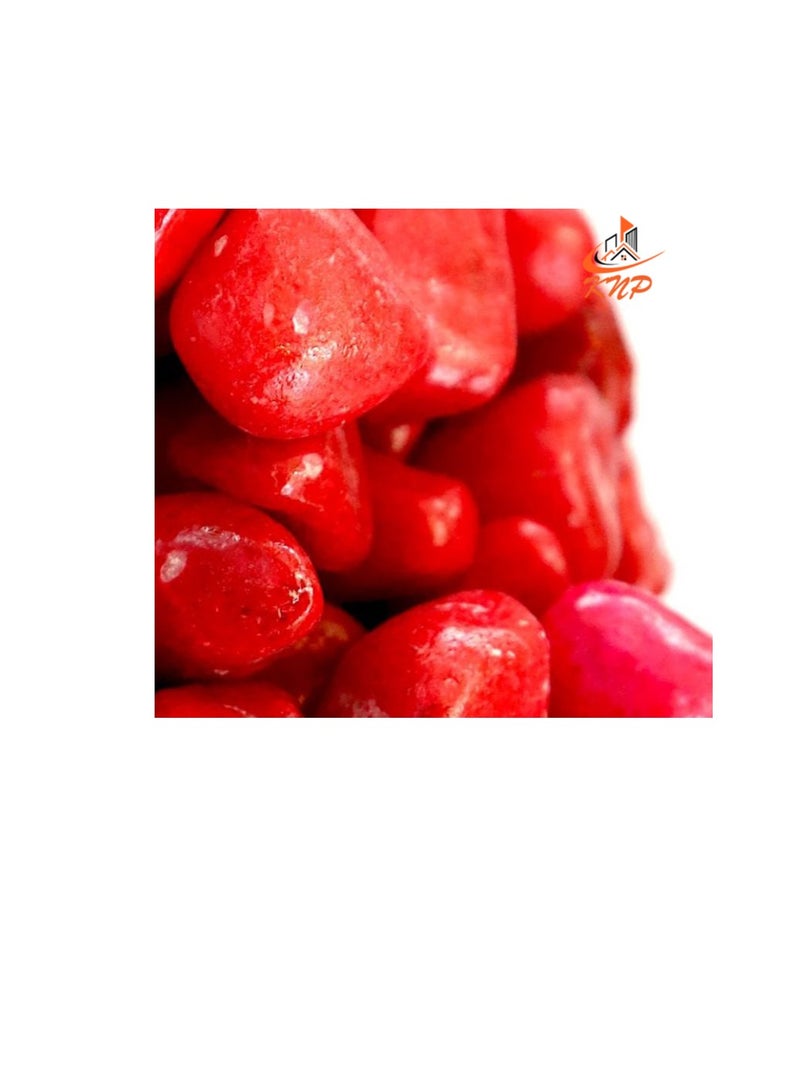 KNP Red Decorative Painted Pebbles Aquarium 10-15mm 10 kg - Image 1