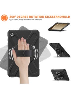 Rock Pow Case for Galaxy Tab A9 Plus/A9+ 5G 11 Inch 2023 (SM-X210/X215/X216/X218), Heavy Duty Shockproof Rugged Protective Case Cover with Pen Holder Hand Strap Kickstand  - Image 3