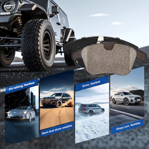 HYFTJYZ Front Brake Pads for Automotive Replacement Compatible with Audi Q3/Q3 Quattro,Volkswagen Passat/Tiguan-Ceramic Disc Brake Pads Set Car DIY Replacement,Noise-free,Long-Term Durability - Image 3