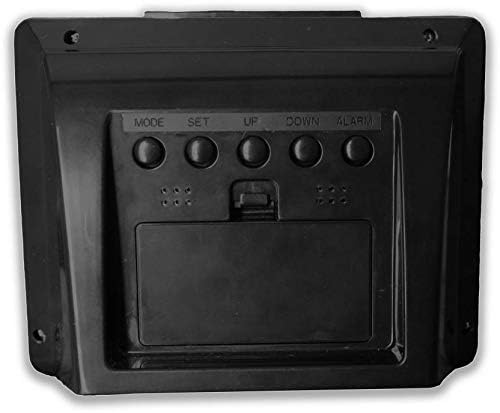 Ajanta Quartz Plastic Abstract Digital Alarm and Table clock, (8 x 7 x 3.5 cm, Black, ODC 190) - Image 4