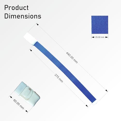 Otica Tourniquet Band for Blood Collection Rubber with Plastic Buckle (Blue)- (Pack of 2) - Image 3