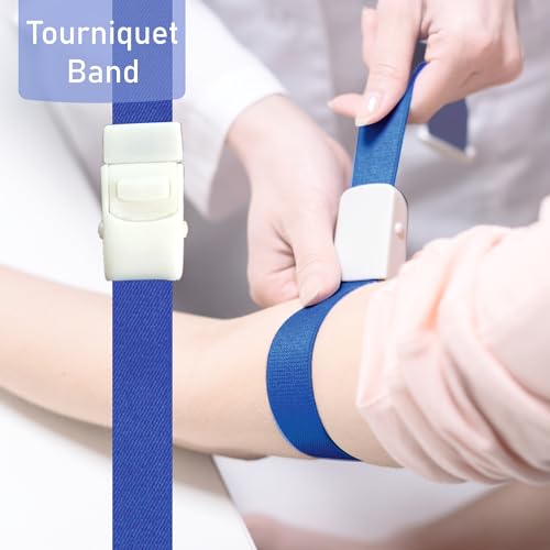 Otica Tourniquet Band for Blood Collection Rubber with Plastic Buckle (Blue)- (Pack of 2) - Image 4
