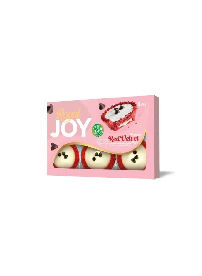 Royal Joy Premium Red Velvet Tart with Dark Chocolate Chips- 6pcs