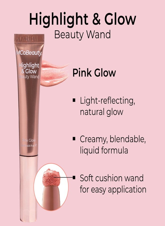 MCoBeauty Highlight & Glow Beauty Wand, Pink Glow, Luminous Highlight for Radiance Skin, Vegan, Cruelty Free Cosmetics - Image 5