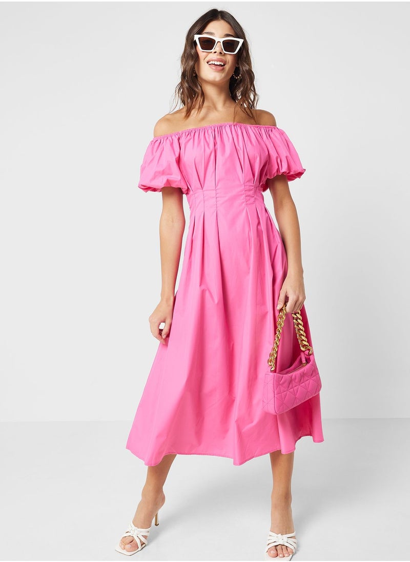 Ginger Off Shoulder A Line Dress  - Image 1