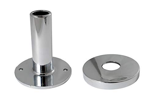 Keeney K857-30 PEX Stub-Out Support and Cover, No Size, Chrome - Image 1