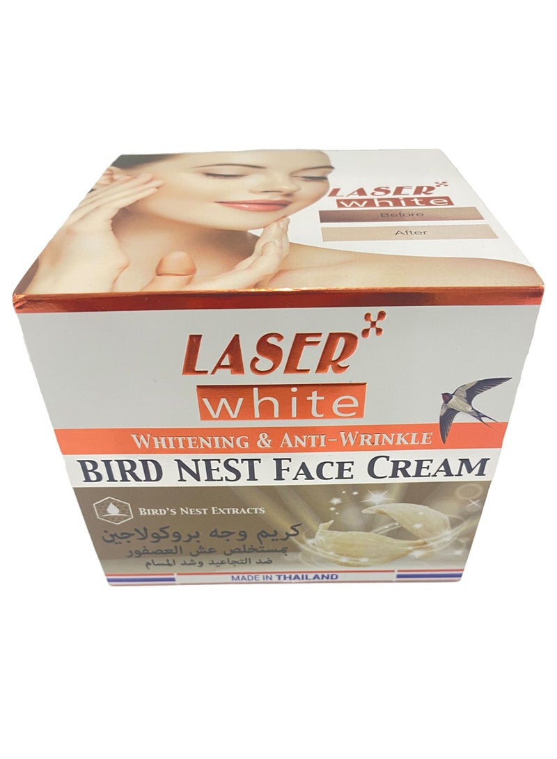 ليزر وايت كريم بروكولاجين عش العصفور ضد التجاعيد وشد المسام 50 جرام - Image 1