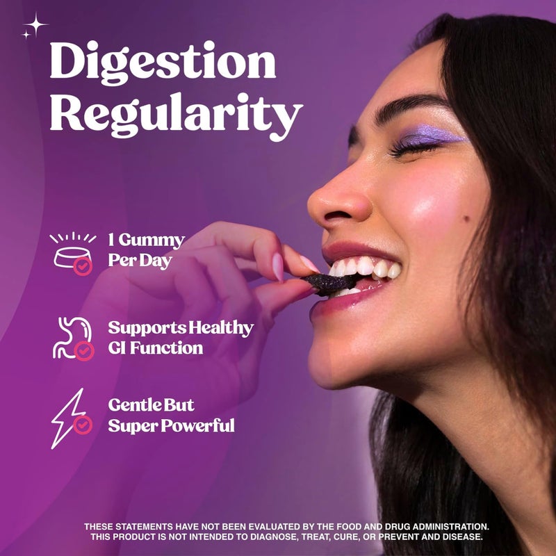 Fungiments Super Prune  Mushroom Supplement  Turkey Tail Mushrooms Fiber Rhubarb Prunes Ginger Chamomile  Debloating Constipation Relief 30 Mushroom Gummies - Image 3