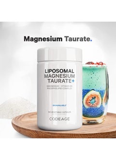 Codeage Liposomal Magnesium Taurate+ Supplement - Magnesium from Magnesium Taurate, Vitamin B6 as Pyridoxal 5-Phosphate, 2-Month Supply - Liposomal Delivery, Vegan, Non-GMO, Gluten-Free, 120 Capsules - pzsku/Z77998DECF99340F3E722Z/45/_/1740202818/f554ab76-2683-4e46-b91f-5934cf8a9e17