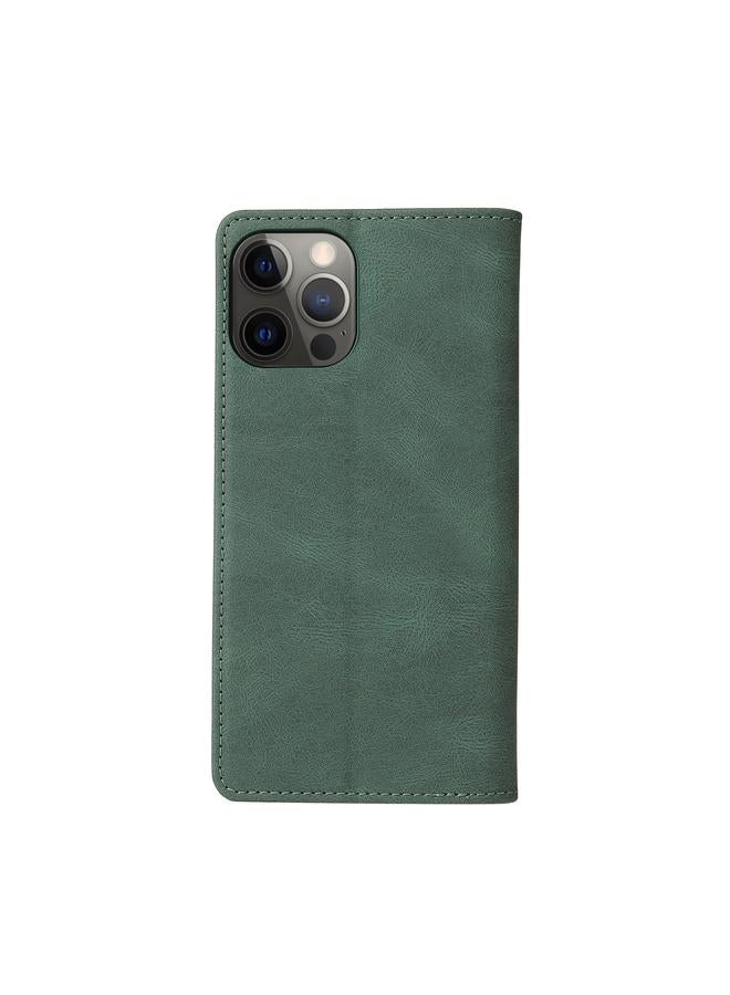 Zaboon Case For iPhone 12 / 12 Pro Simple Suction Closure Horizontal Flip Leather Case with Holder & Card Slot & Wallet - Image 3