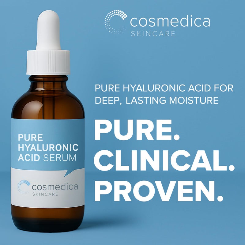 Cosmedica Skincare Hyaluronic Acid Serum with Vitamin B5 - Intense Hydration, Anti-Aging, Non-Greasy, Paraben Free, Face Serum - 2 oz - Image 2