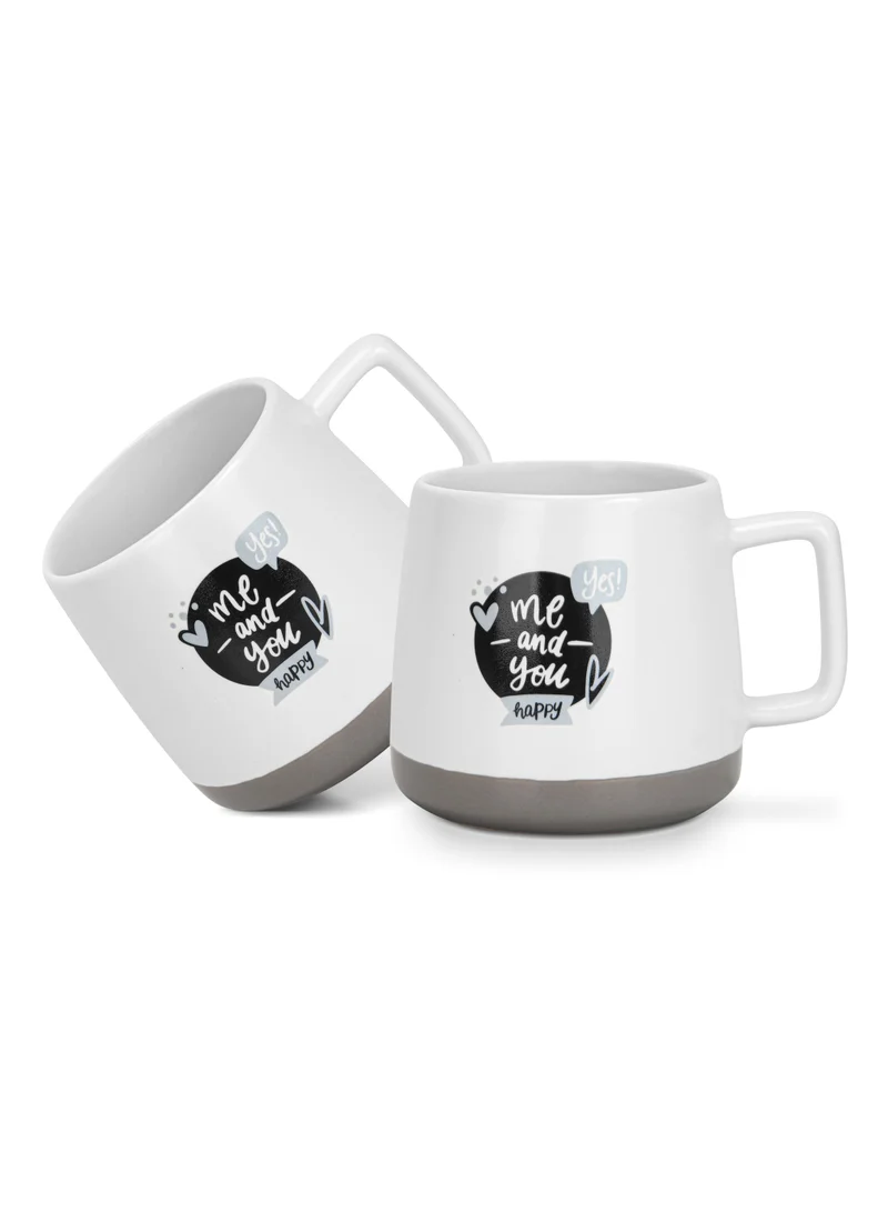 فيسمان 2-Piece Mugs 400ml Me And You Happy New Bone China