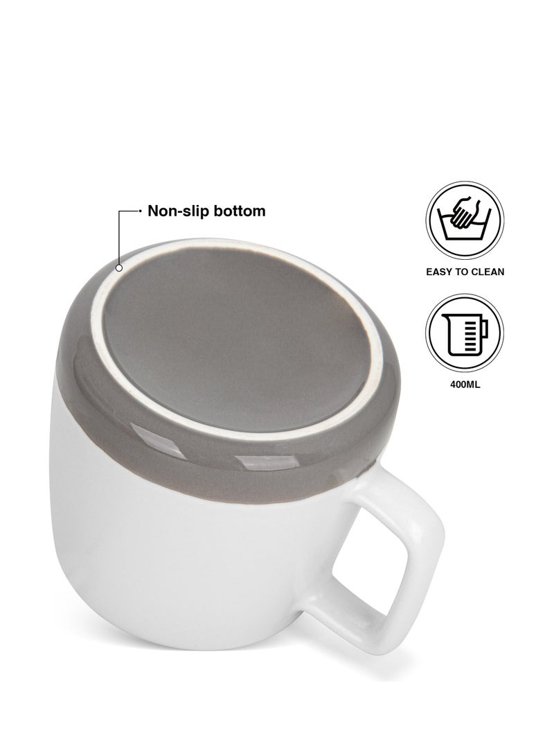 Fissman أكواب 2 قطعة 400 مل أنا وأنت سعيدون جديدة من البورسلين العظام - Image 2