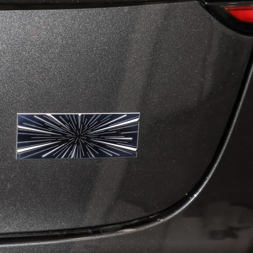 TSTESE Performance Badge Emblem Compatible with Tesla Model 3 Y X S Cybertruck Roadster Highland Plaid Exterior Rear Trunk Accessories Sticker Decal Decorations Trim Decor Motor Part Emblems Modification - Image 4