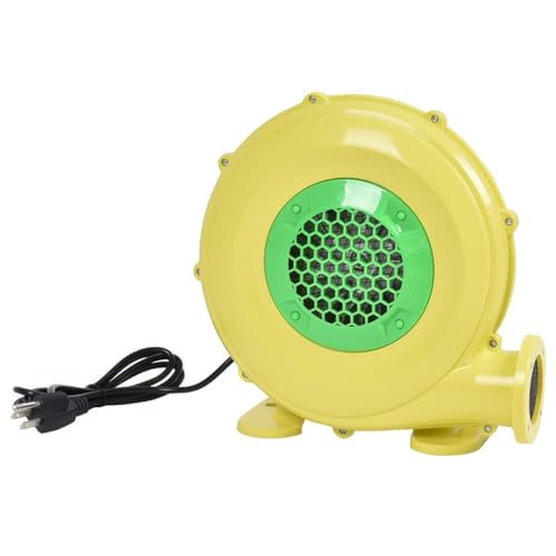 COSTWAY Bounce House Blower 480 Watt 0.64HP for Inflatable Bounce House Bouncy Castle,Yellow/green - Image 1