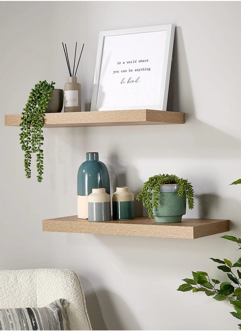 Roman Gifts Set of 6Pcs Floating Shelves for Wall Decor Wall Shelves for Bedroom Storage Large Deep Wall Mounted Shelves for Bathroom Towels Laundry Living Room Kitchen Closet  - Image 2