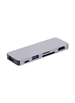 نيبمينينت محول 6 في 1 لموزع USB-C إلى USB 3.0 Type-C رمادي  - Image 2