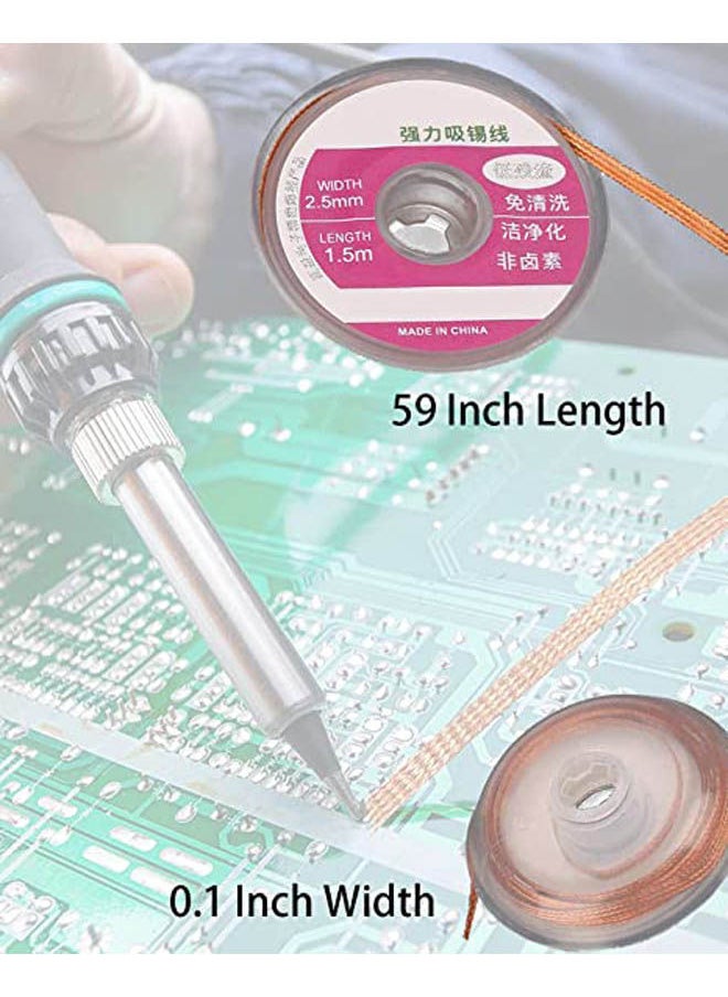 Arduino Solder Desoldering Braided Wicks (0.1In, 59In Length For Each Solder Wick)- 3 Pieces  - Image 2