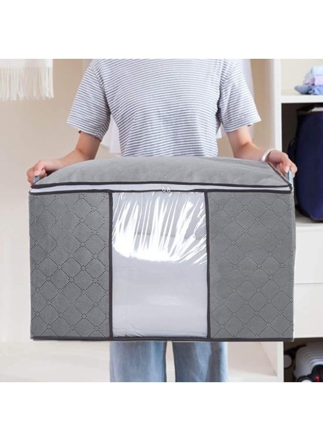 Blanket storage bag – large capacity for organizing blankets and clothes with dust protection. - Image 2