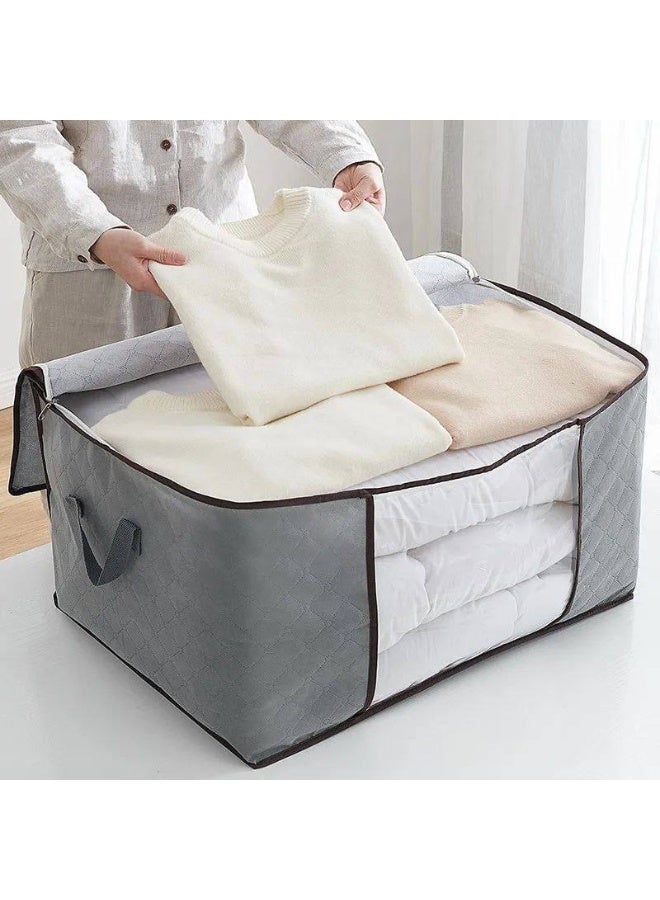 Blanket storage bag – large capacity for organizing blankets and clothes with dust protection. - Image 5