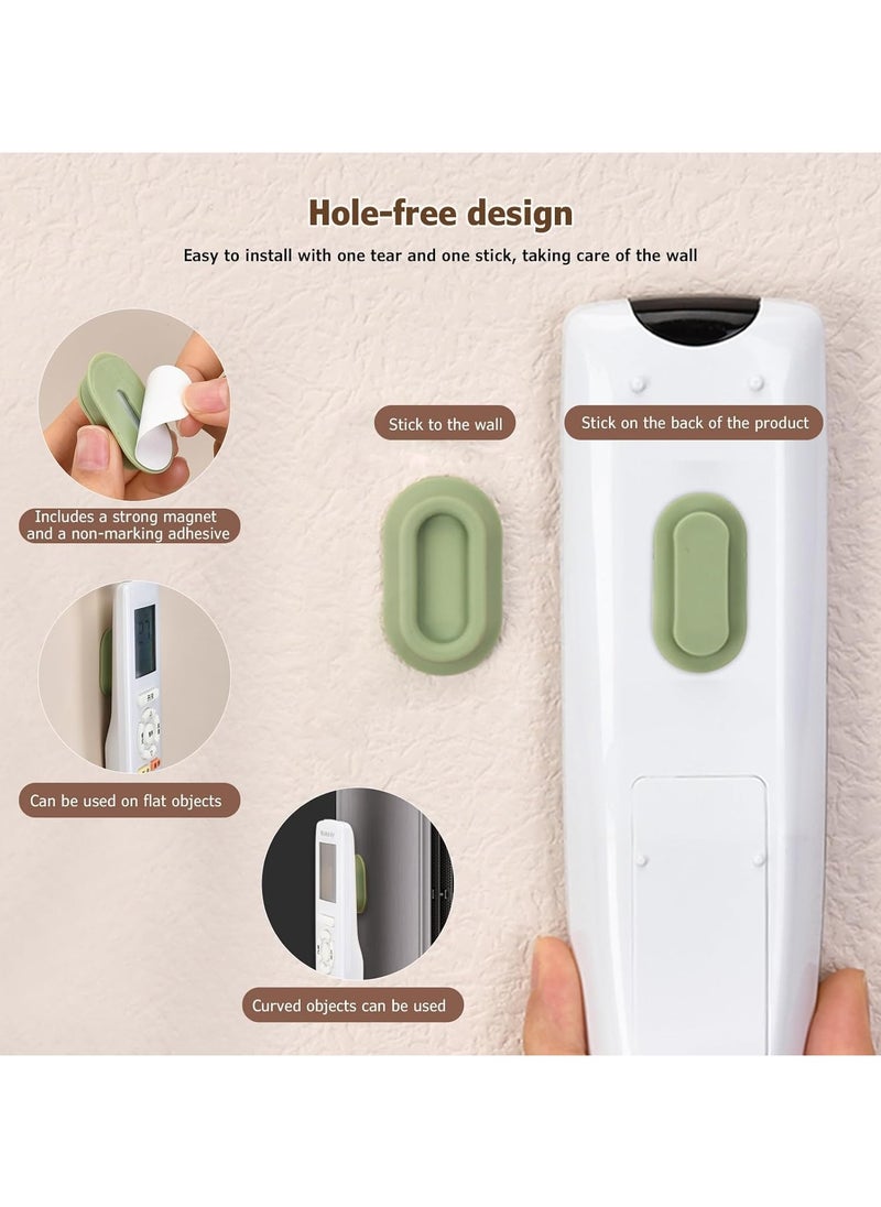 CMGTYYD - 4 Remote Control Holders, Magnetic Remote Control Wall Mount Bracket, Hole-less Remote Control Organizer for TV, Fan and Air Conditioner Wall Mount Bracket (Multi-Color) - Image 1