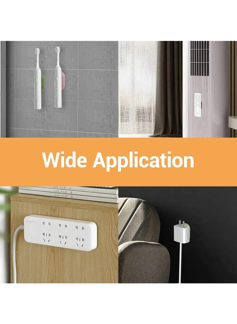CMGTYYD - 4 Remote Control Holders, Magnetic Remote Control Wall Mount Bracket, Hole-less Remote Control Organizer for TV, Fan and Air Conditioner Wall Mount Bracket (Multi-Color) - Image 1