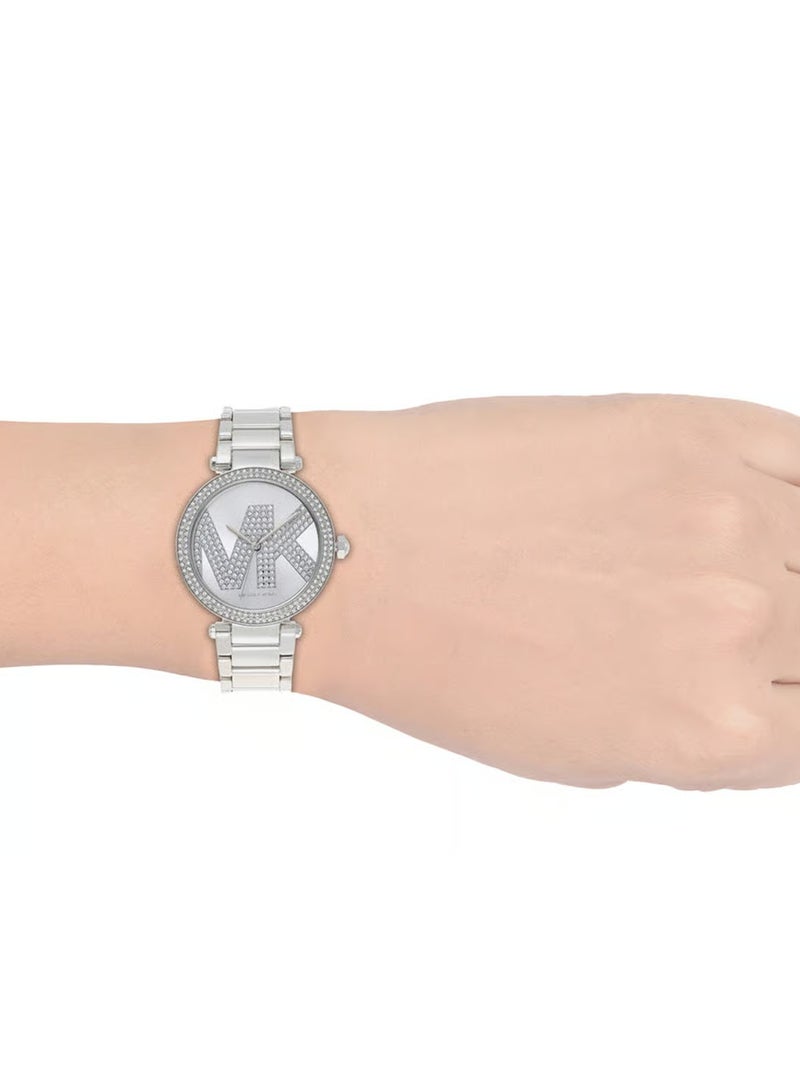 ام كي ساعة نسائية من الفولاذ المقاوم للصدأ بثلاث عقارب من طراز Parker MK6658 - Image 5