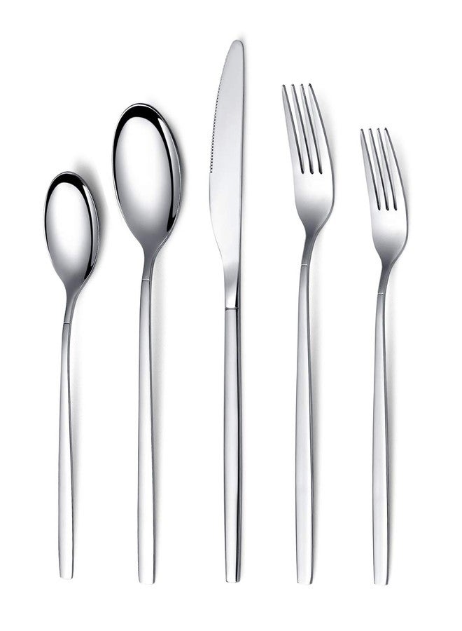 Berglander Flatware Set 20 Pieces, Stainless Steel Flatware Set, Silverware Set Service For 4 - Image 1