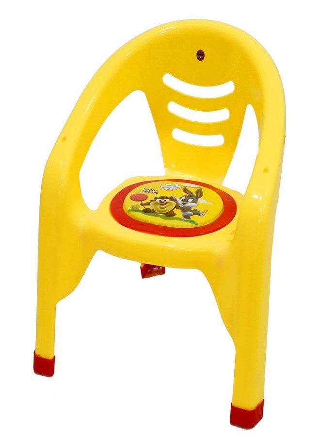 Zerya Small Baby Chair with Safety Tray and Soft Cushion with Baby Whistle Sound-Random Color (Yellow) - Image 2