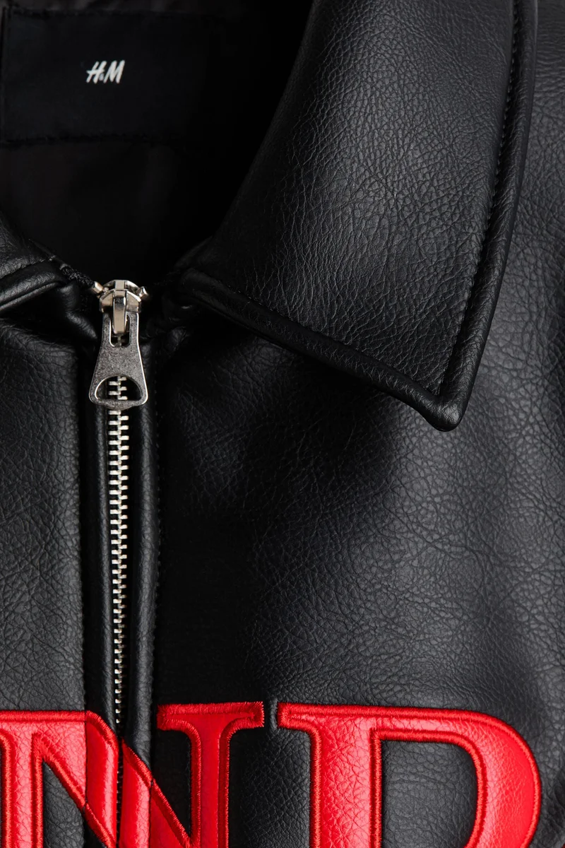 H&M Motif-detail baseball jacket